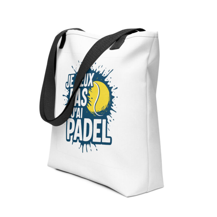 Tote bag “JE PEUX PAS J’AI PADEL” – Image 4
