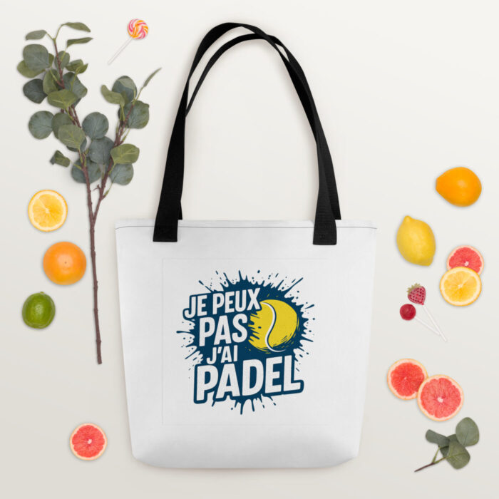 Tote bag “JE PEUX PAS J’AI PADEL” – Image 2