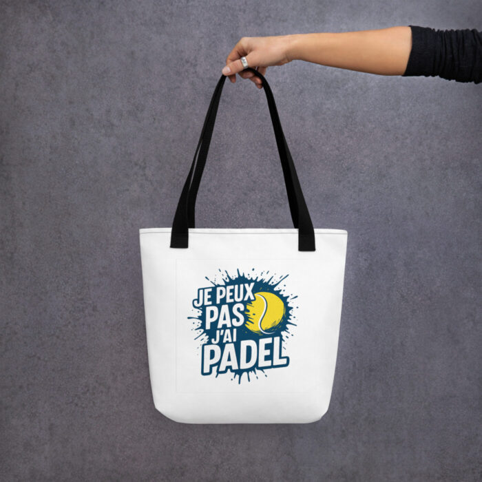 Tote bag “JE PEUX PAS J’AI PADEL” – Image 6