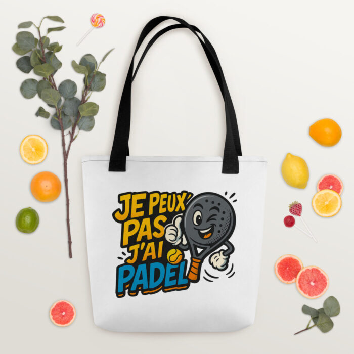 Tote bag “JE PEUX PAS J’AI PADEL” – Image 2