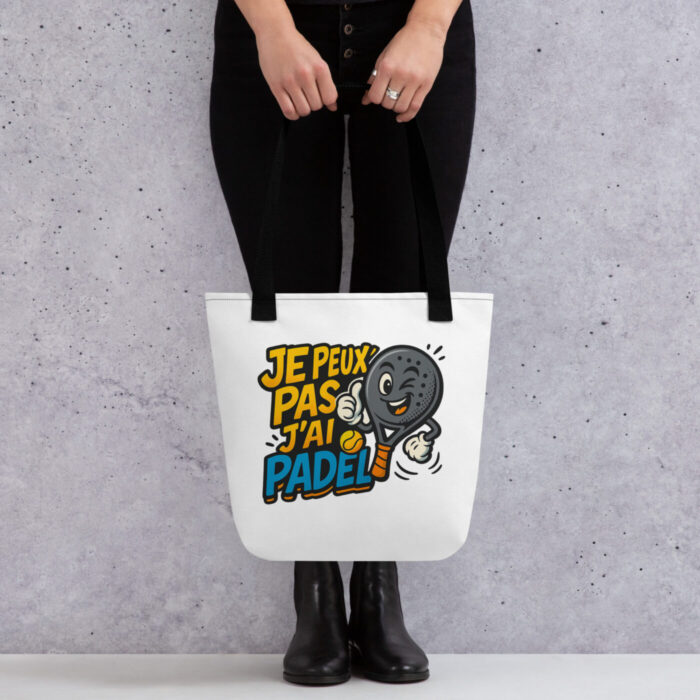 Tote bag “JE PEUX PAS J’AI PADEL” – Image 6