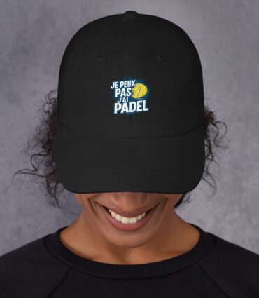 Casquette “JE PEUX PAS J’AI PADEL”