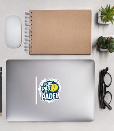 Sticker “JE PEUX PAS J’AI PADEL”