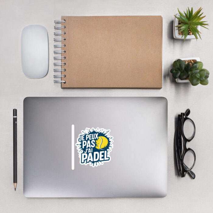 Sticker “JE PEUX PAS J’AI PADEL” – Image 1