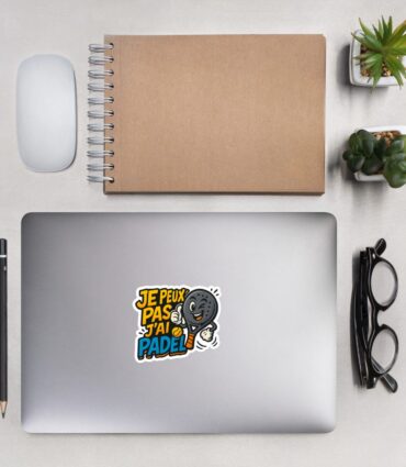 Sticker “JE PEUX PAS J’AI PADEL”