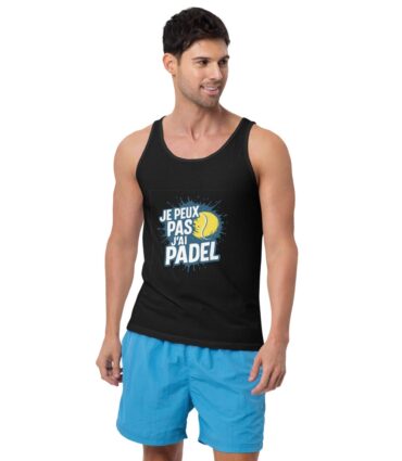 Débardeur homme “JE PEUX PAS J’AI PADEL”