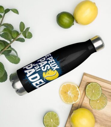 Gourde isotherme “JE PEUX PAS J’AI PADEL”