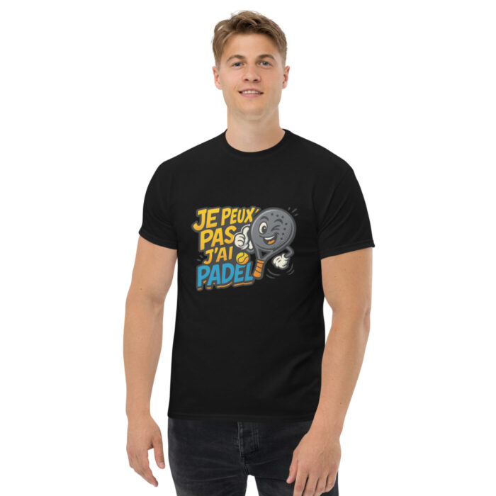 T-shirt unisexe “JE PEUX PAS J’AI PADEL” – Image 1