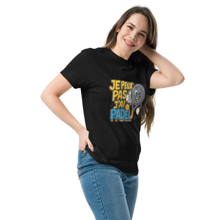 T-shirt unisexe classique “JE PEUX PAS J’AI PADEL” – Image 7