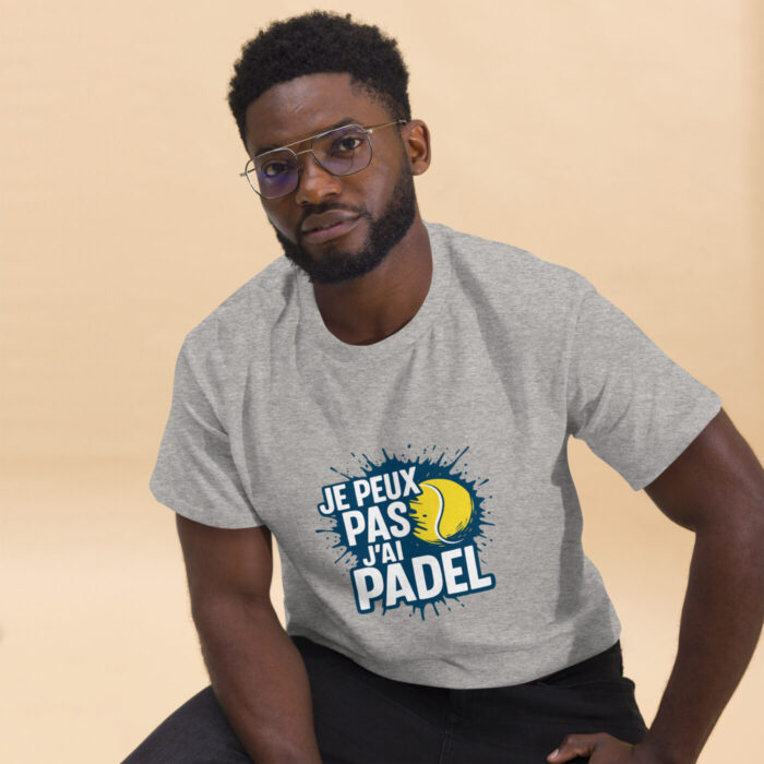 T-shirt unisexe classique “JE PEUX PAS J’AI PADEL” – Image 5