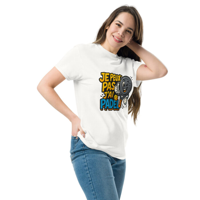 T-shirt unisexe classique “JE PEUX PAS J’AI PADEL” – Image 10