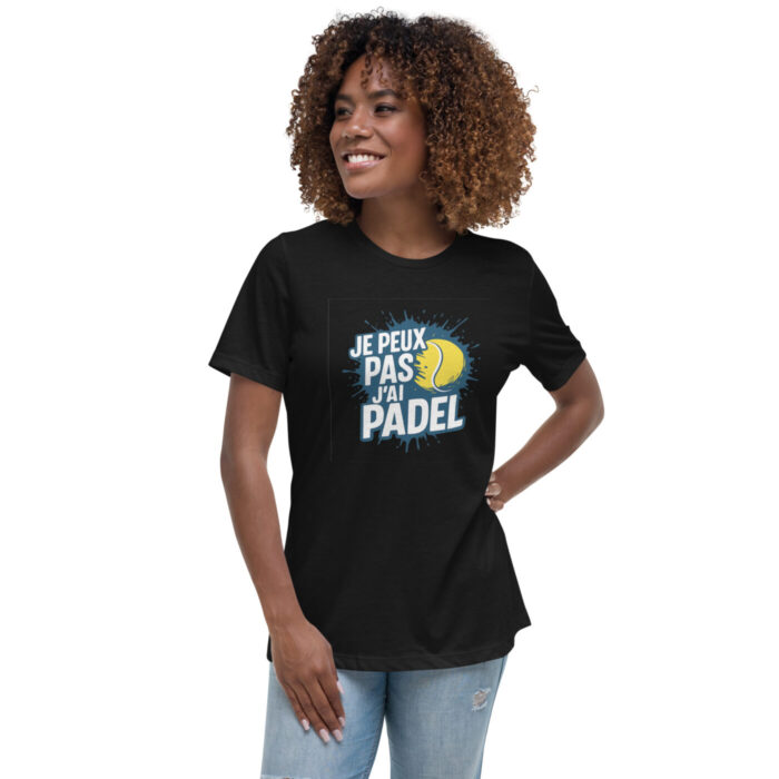 T-shirt femme ultra doux “JE PEUX PAS J’AI PADEL” – Image 1