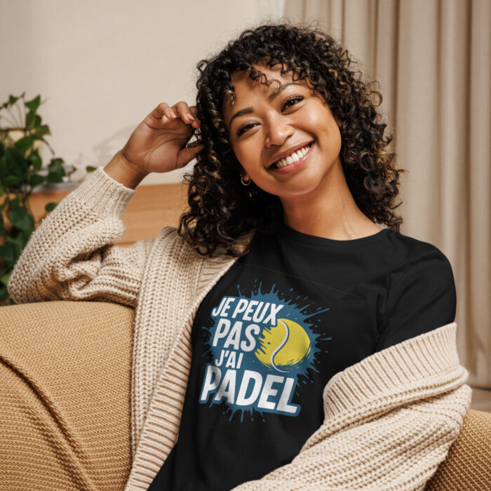 T-shirt femme ultra doux “JE PEUX PAS J’AI PADEL” – Image 2