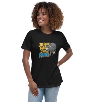 T-shirt femme ultra doux “JE PEUX PAS J’AI PADEL”