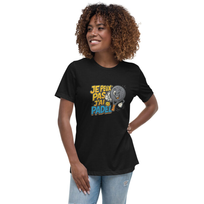 T-shirt femme ultra doux “JE PEUX PAS J’AI PADEL” – Image 1