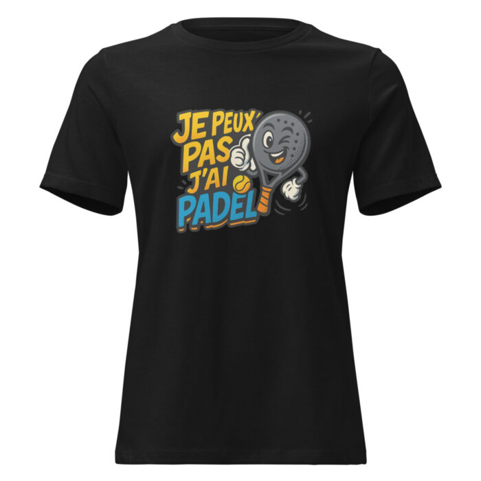 T-shirt femme ultra doux “JE PEUX PAS J’AI PADEL” – Image 2