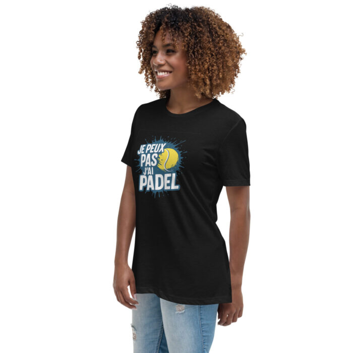 T-shirt femme ultra doux “JE PEUX PAS J’AI PADEL” – Image 4