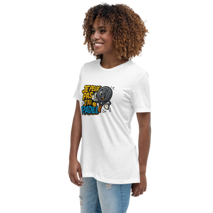 T-shirt femme ultra doux “JE PEUX PAS J’AI PADEL” – Image 10