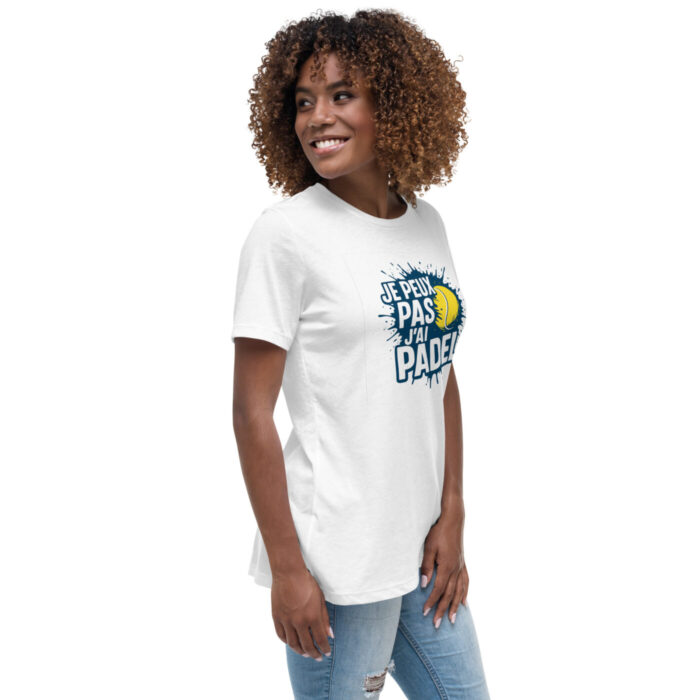 T-shirt femme ultra doux “JE PEUX PAS J’AI PADEL” – Image 12