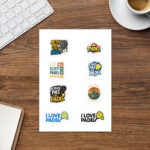 Planche de 8 Stickers Padel – Édition Limitée #1 🎾