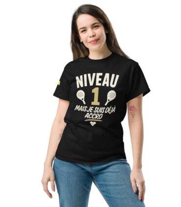 T-shirt Padel – Niveau 1 : Déjà Accro !