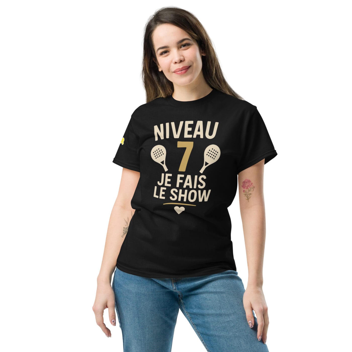 T-shirt Padel – Niveau 7 : Je Fais le Show ! – Image 3