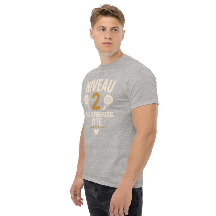 T-shirt Padel – Niveau 2 : Mais je Progresse Vite ! – Image 18