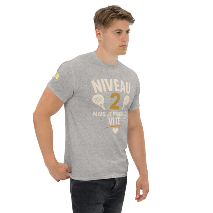 T-shirt Padel – Niveau 2 : Mais je Progresse Vite ! – Image 20