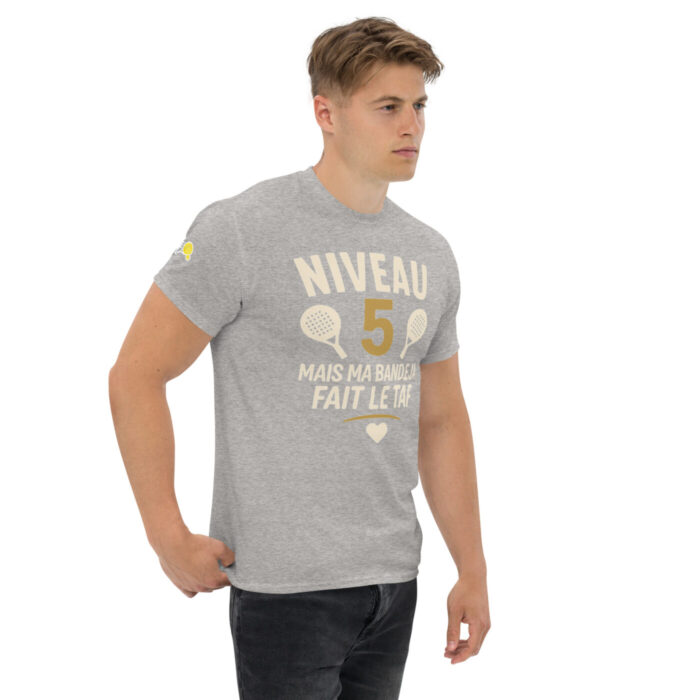 T-shirt Padel – Niveau 5 : Mais ma Bandeja Fait le Taf ! – Image 14
